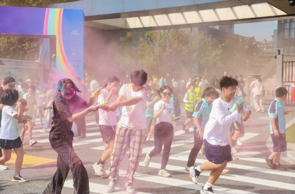 第三届诺德安达学校慈善彩虹跑，FUN享美好双溪，嘉诺与爱童行 - color run